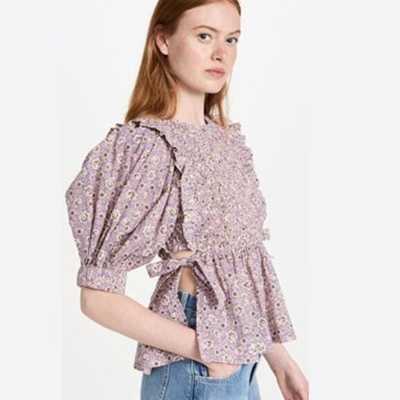 Sea NY Ida Smocked Top - Picture 4 of 6